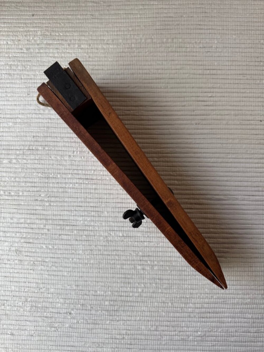Antique Wooden Saddler's Stitching Clam — Leatherworking Clamp, Stitching Pony,